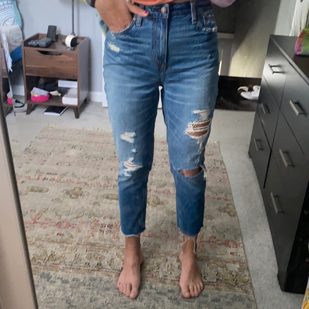 Annie High Rise Girlfriend fit jeans